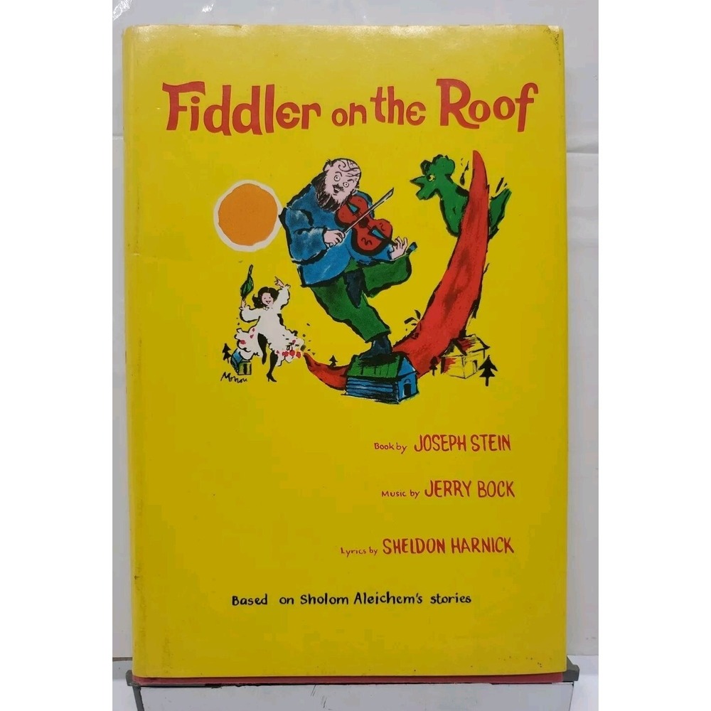 Vintage Fiddler On The Roof Script Book Club Edition Joseph Stein 1964 Hardcover